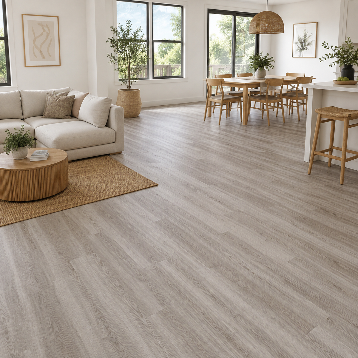 Piso Vinílico SPC Roble Americano