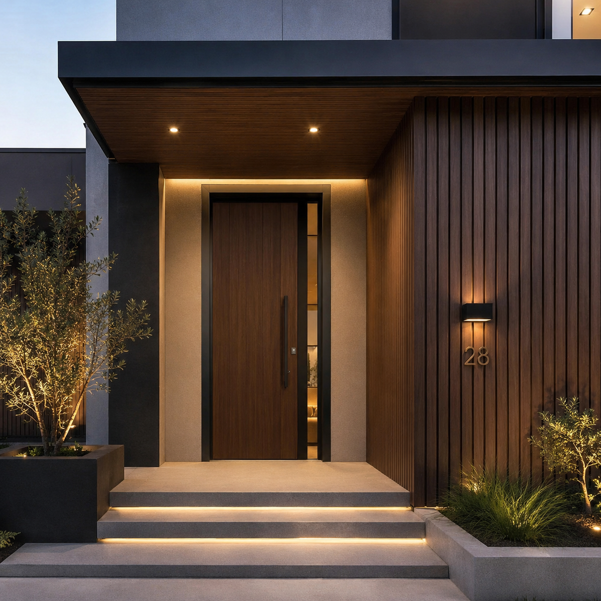 WPC Wall Panel Exterior Cafe