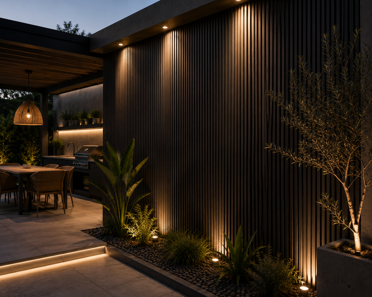 WPC Wall Panel Exterior Negro