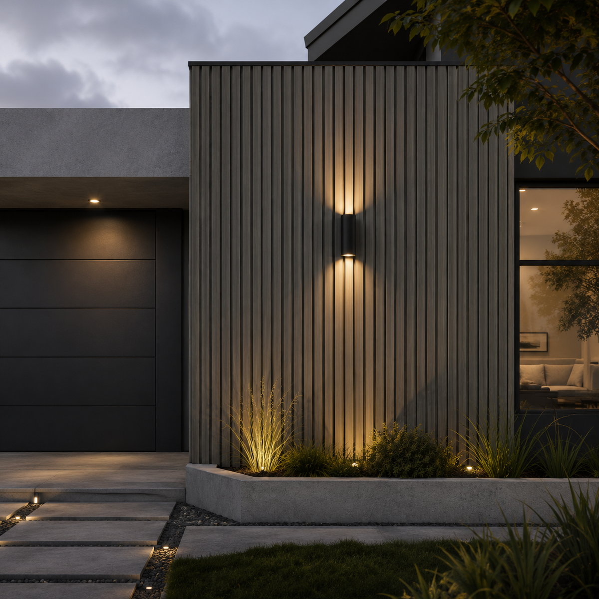WPC Wall Panel Exterior Gris
