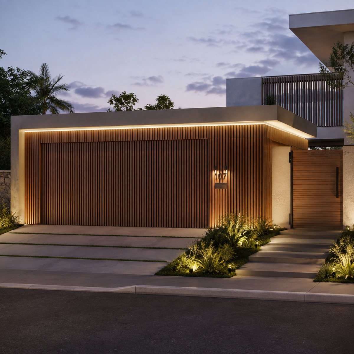 WPC Wall Panel Exterior Cafe