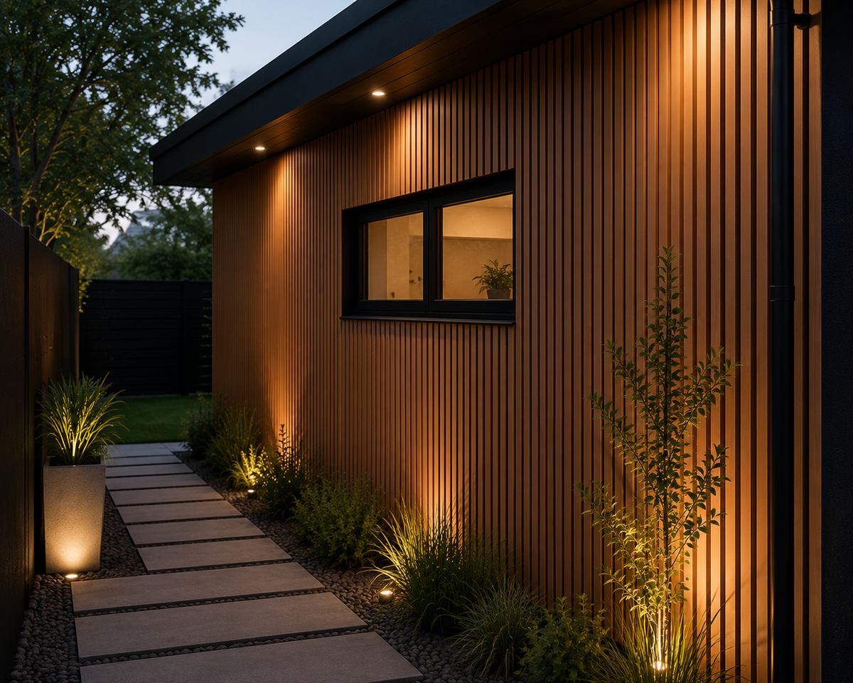 WPC Wall Panel Exterior Teak