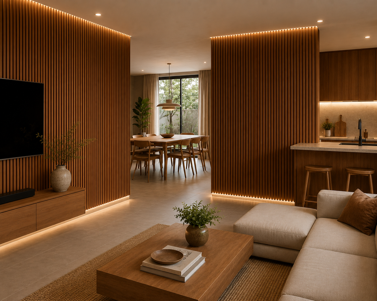 WPC Wall Panel Interior Nogal
