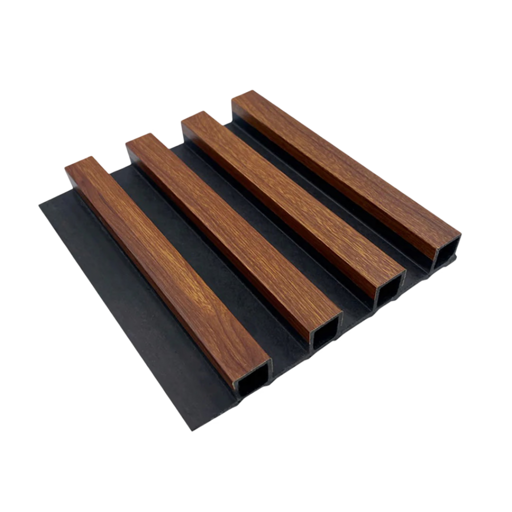 WPC Wall Panel Interior Nogal Fondo Negro