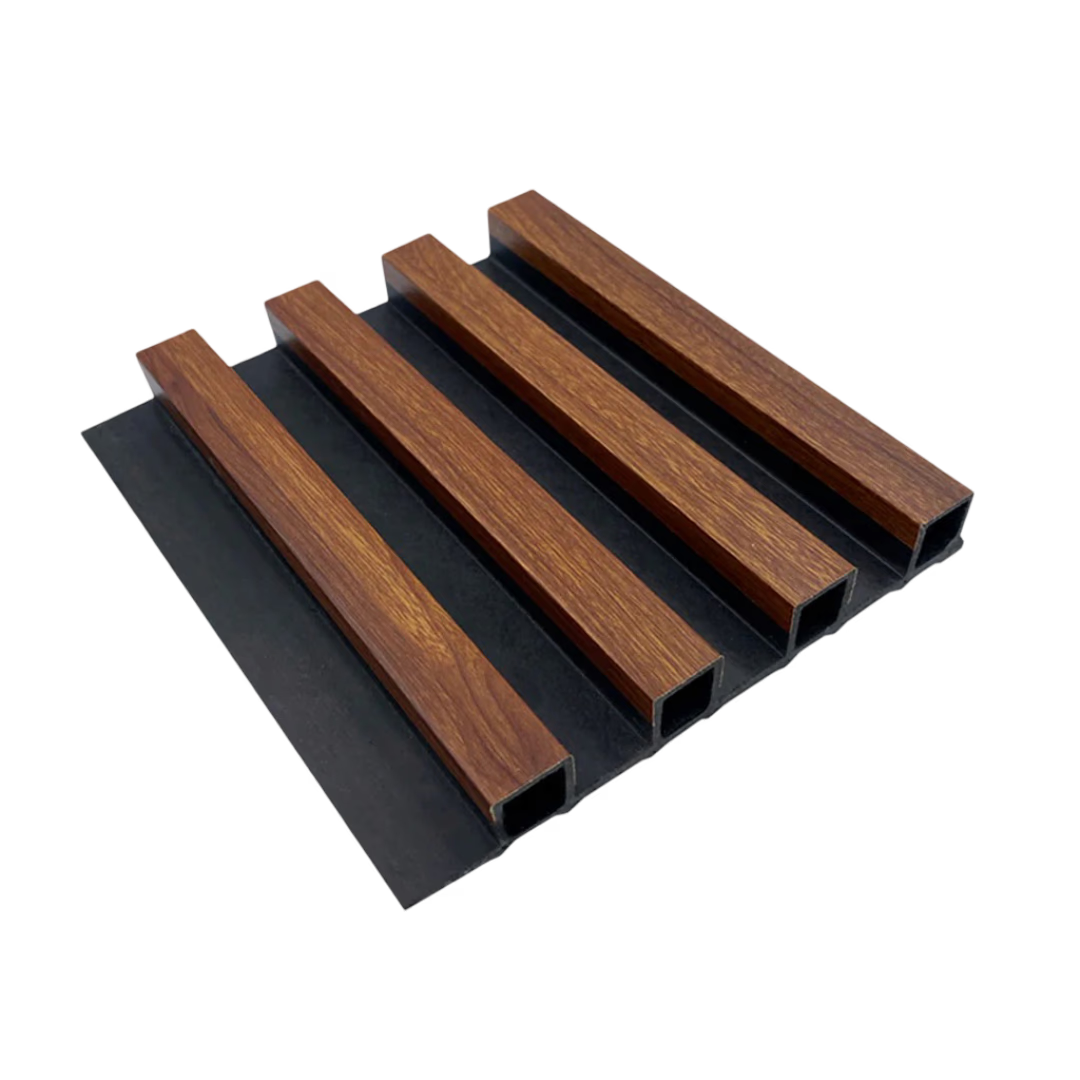 WPC Wall Panel Interior Nogal Fondo Negro